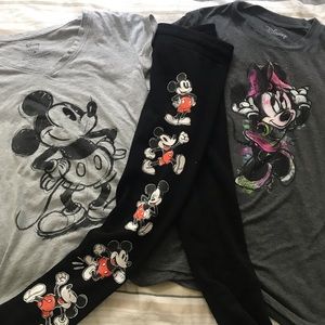 Disney T-shirt and Lounge Wear/Sweatpants Bundle